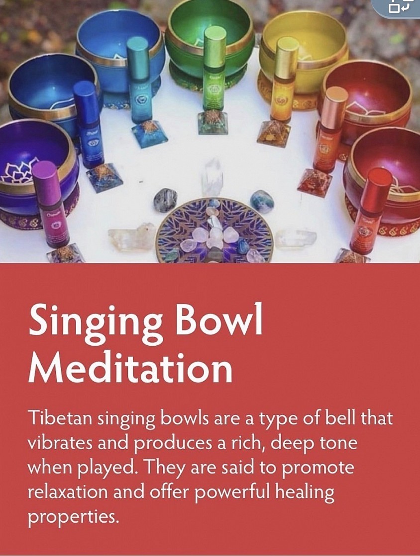 Singing bowl meditation starts at $550 &up